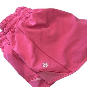 Pink Lululemon Hotty Hot Low-Rise Lined Short 2.5”